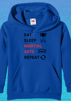 Eat. Sleep. Martial Arts. Repeat hoodie