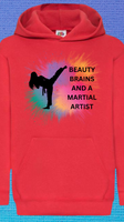 Beauty, brains and a martial artist hoodie