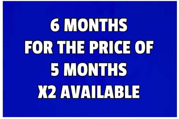 6 months for the price of 5