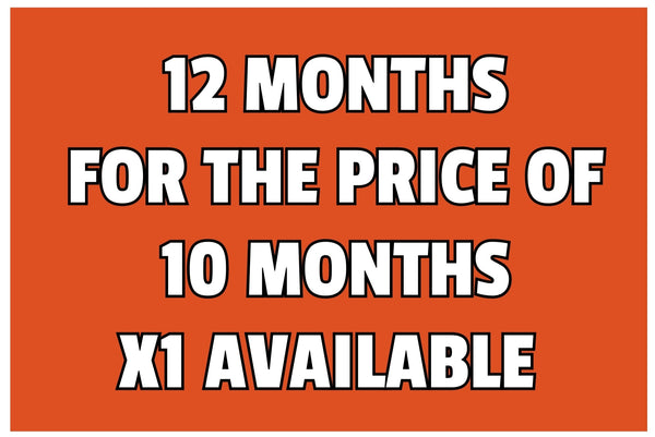 12 months for the price of 10